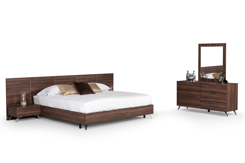 Brooklyn Italian Modern Walnut Nightstand — view 4