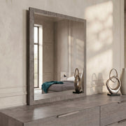 Bronx Italian Modern Faux Concrete & Grey Dresser & Mirror Set — view 4