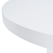 Bruni - Modern White Concrete Round Dining Table — view 5