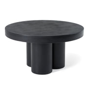 Bruni - Modern Black Concrete Coffee Table — view 3