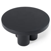 Bruni - Modern Black Concrete Coffee Table — view 4