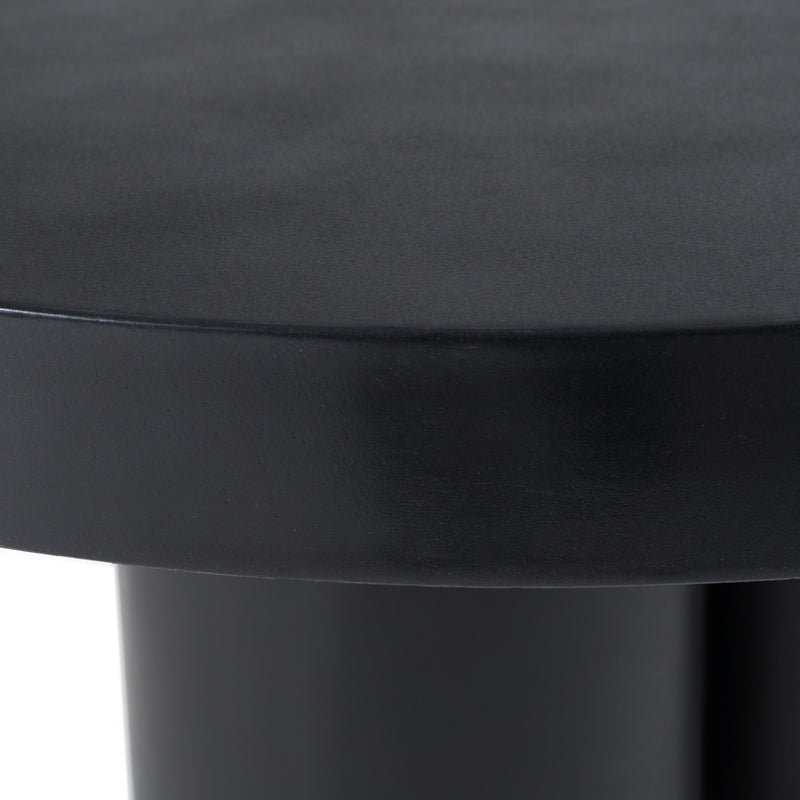 Bruni - Modern Black Concrete Coffee Table — view 5