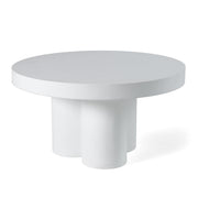 Bruni - Modern White Concrete Coffee Table — view 3
