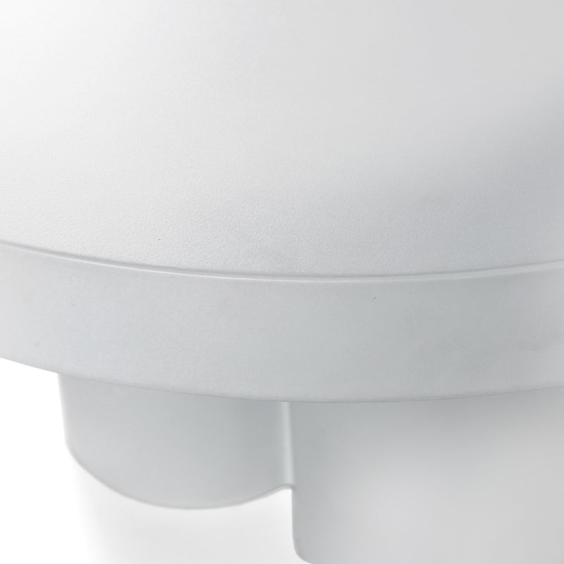 Bruni - Modern White Concrete Coffee Table — view 5
