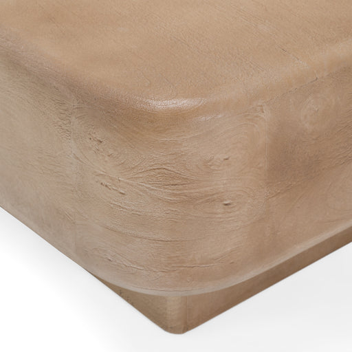 Bruno - Modern Mango Wood Rectangular Coffee Table — view 2
