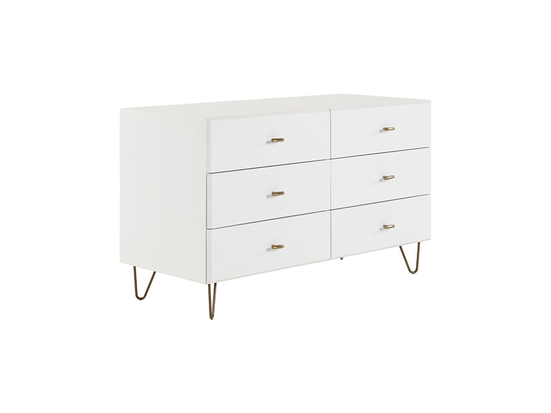 Bryan - Modern White Dresser — view 2