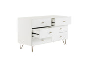Bryan - Modern White Dresser — view 4