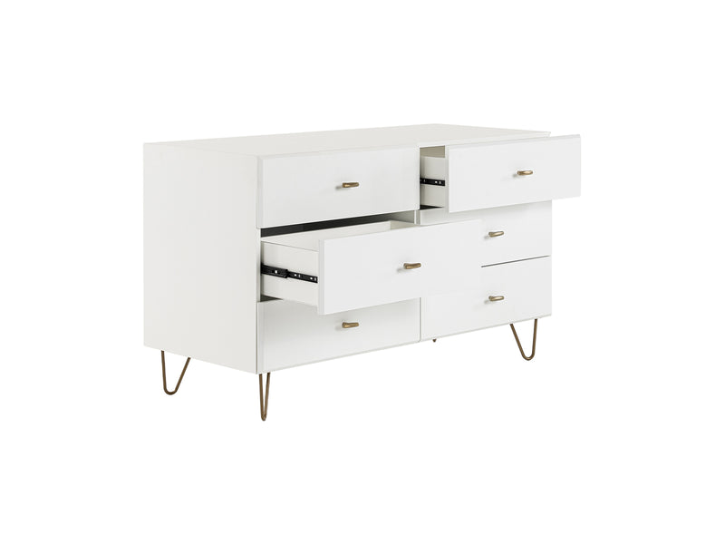 Bryan - Modern White Dresser — view 4