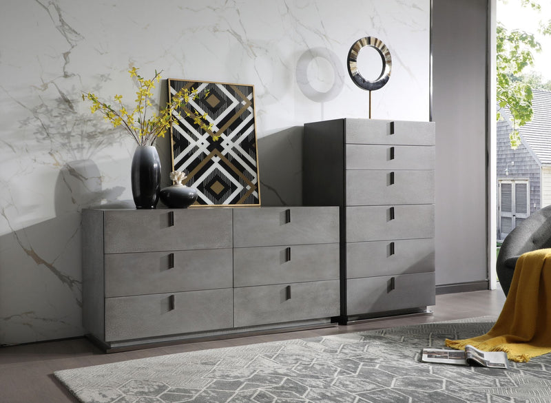 Buckley - Modern Grey Crackle Chest — view 2