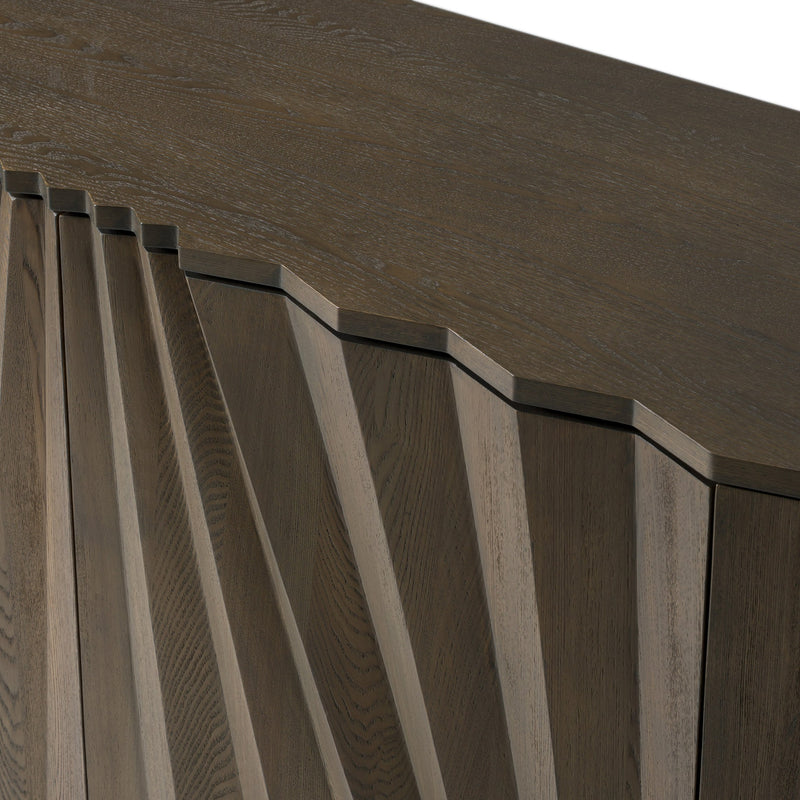 Byer - Modern Grey Ash Veneer Buffet — view 5