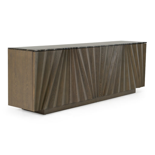 Byer - Modern Grey Ash + Marble Buffet — view 2