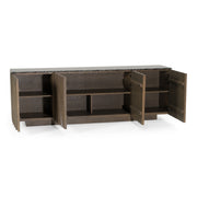 Byer - Modern Grey Ash + Marble Buffet — view 3