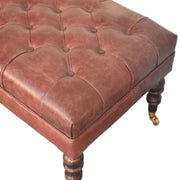 Buffalo - Ottoman With Castor Legs - R&R Furniture Gallery (Fountain Valley, CA)