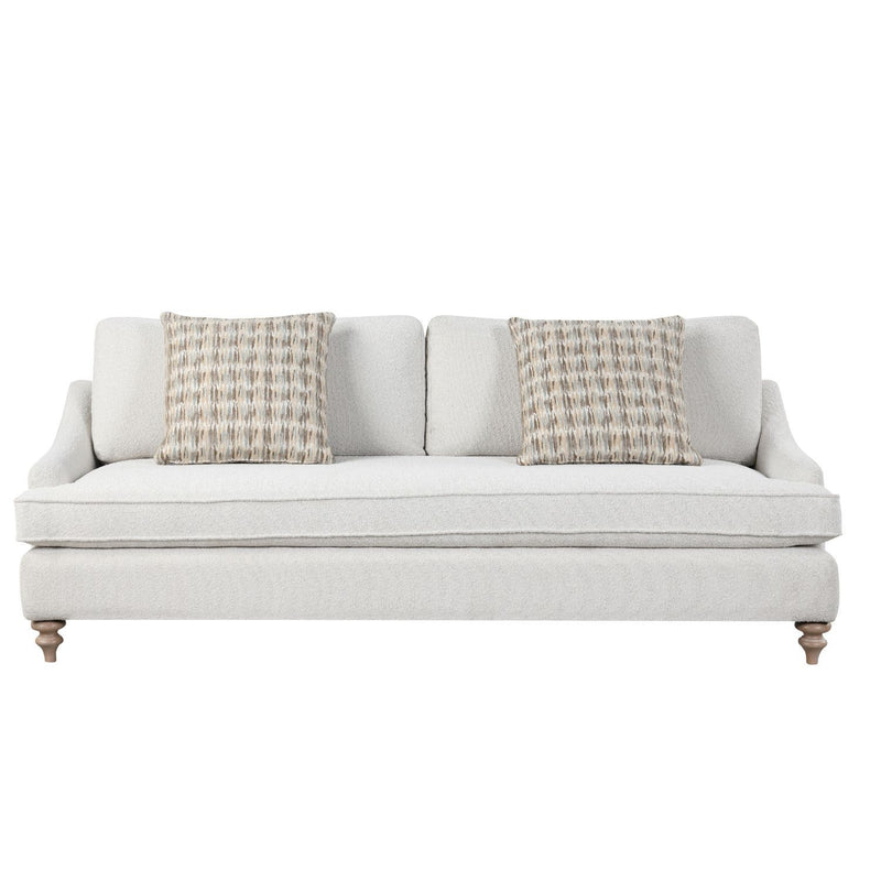 Sofa Single Reverable Cushion With 2 Pillows - Off White - R&R Furniture Gallery (Fountain Valley, CA)