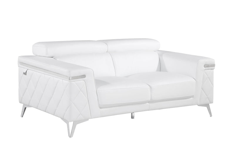 1140 - Top Grain Italian Leather Loveseat - R&R Furniture Gallery (Fountain Valley, CA)