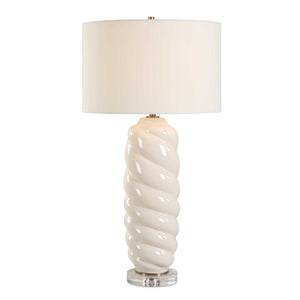 Anneli - Swirl Table Lamp - White