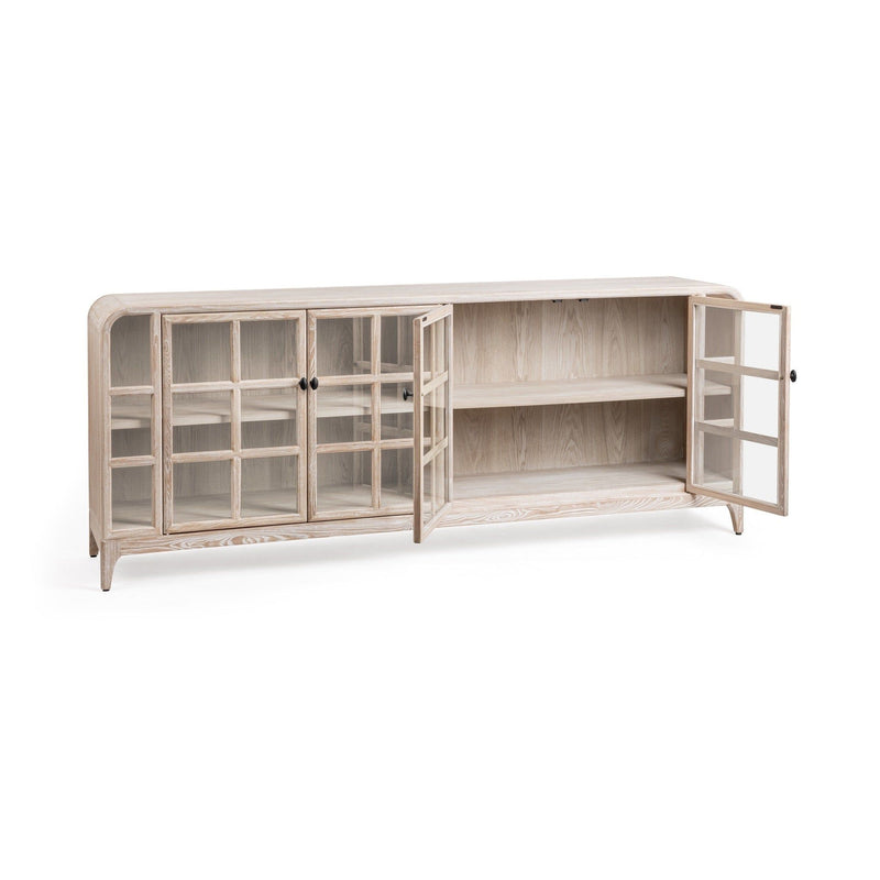 Classic Home Waverly buffet cabinet with wooden finish, featuring multiple drawers and storage compartments for elegant home organization.