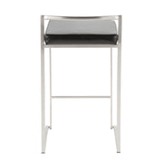 Lumi Source Fuji contemporary stackable counter stool set with elegant modern design and sleek finish, suitable for kitchen or bar.