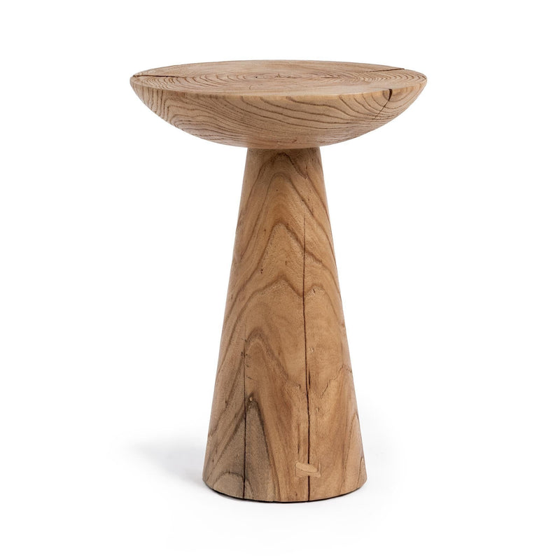 Classic Home Alina accent table in Heartwood Natural wood with a sleek, modern design and smooth finish.