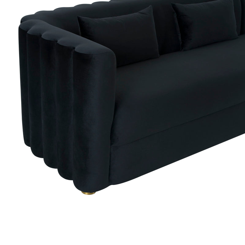 Callie - Velvet Sectional - RAF - R&R Furniture Gallery (Fountain Valley, CA)