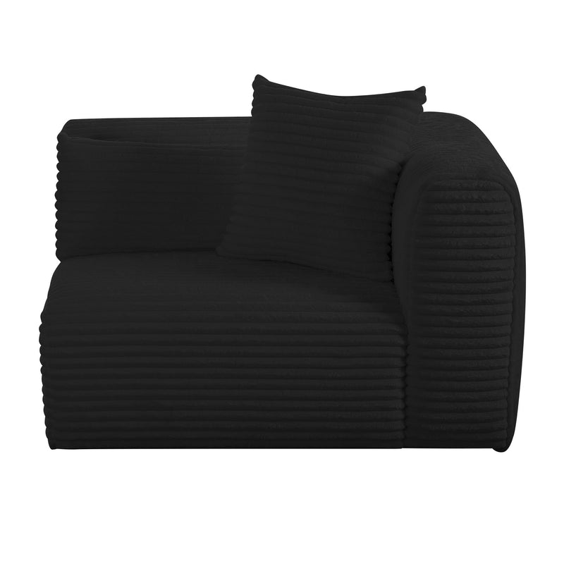 Tarra - Fluffy Oversized Corduroy Modular Corner Chair - R&R Furniture Gallery (Fountain Valley, CA)