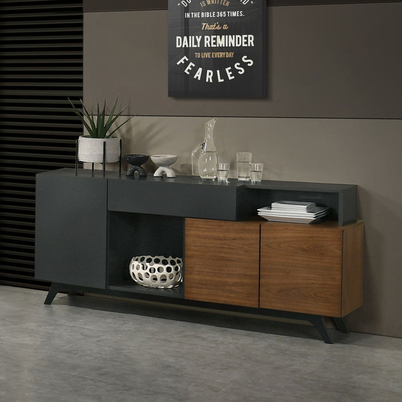 Destin - Server - Walnut - R&R Furniture Gallery (Fountain Valley, CA)