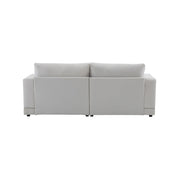 Modern Square Arm Sofa With Soft Fabric Upholstery, Deep Cushions - R&R Furniture Gallery (Fountain Valley, CA)