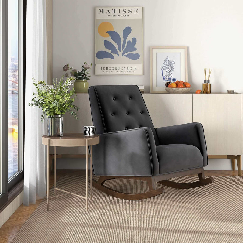 Demetrius - Mid-Century Modern Rocking Chair - R&R Furniture Gallery (Fountain Valley, CA)
