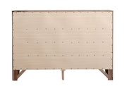 Marilla dresser by Glory Furniture featuring a modern wooden design with multiple drawers for stylish storage.