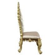 Desiderius - Side Chair (Set of 2) - Antique Gold & Hand-Painted Brown - R&R Furniture Gallery (Fountain Valley, CA)