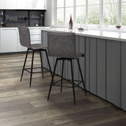 Swivel Counter Stool - Gray - R&R Furniture Gallery (Fountain Valley, CA)
