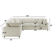 Chelsea - Modular 5 Piece Sectional - R&R Furniture Gallery (Fountain Valley, CA)