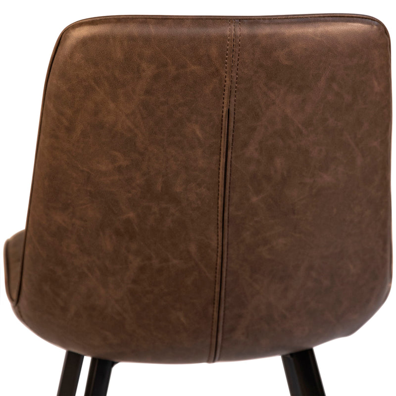 Ronald - Dining Chair (Set of 2) - Antique Brown And Black