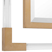 Uttermost Balkan Iron Wall Mirror with decorative black iron frame, showcasing a stylish and modern design for home decor.