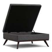 Owen - Multifunctional Square Coffee Table Storage Ottoman - R&R Furniture Gallery (Fountain Valley, CA)