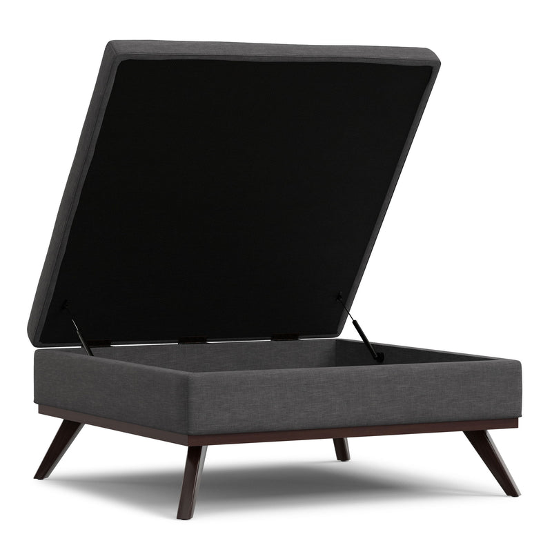 Owen - Multifunctional Square Coffee Table Storage Ottoman - R&R Furniture Gallery (Fountain Valley, CA)