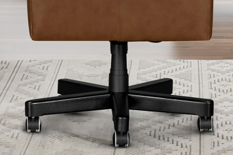 Dc132 - Leather Desk Chair - R&R Furniture Gallery (Fountain Valley, CA)