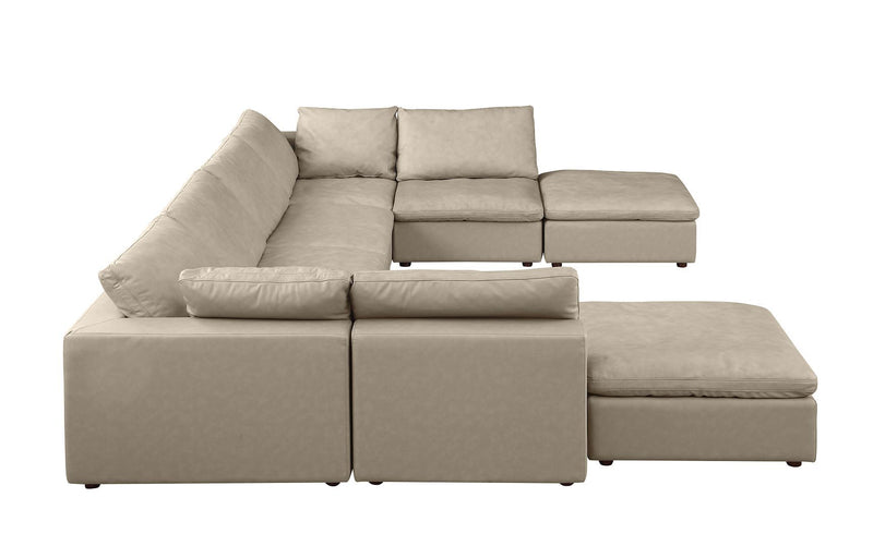 1100 - Top-Grain Italian Leather 8-Piece Sectional With Chaise