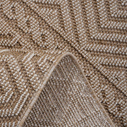 Guros - 6' X 9' Geometric Indoor / Outdoor Area Rug - Mocha - R&R Furniture Gallery (Fountain Valley, CA)
