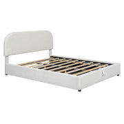 Upholstered Platform Bed With Hydraulic Storage System - R&R Furniture Gallery (Fountain Valley, CA)