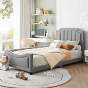 Upholstered Daybed With Classic Stripe Shaped Headboard - R&R Furniture Gallery (Fountain Valley, CA)
