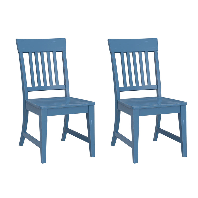 Haidel - Slat Back Dining Chairs (Set of 2) - R&R Furniture Gallery (Fountain Valley, CA)