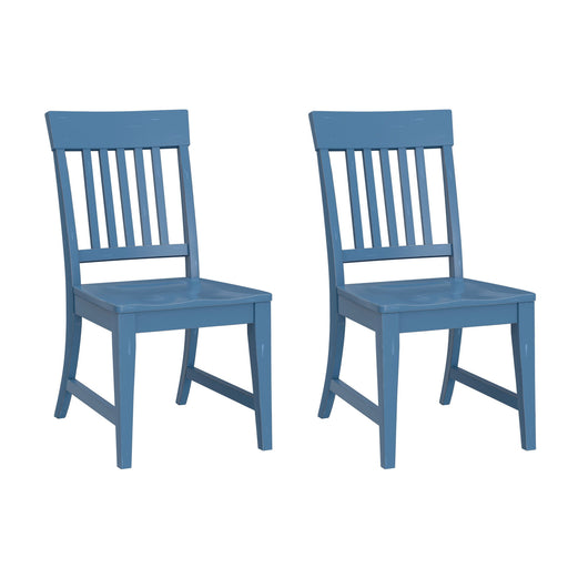 Haidel - Slat Back Dining Chairs (Set of 2) - R&R Furniture Gallery (Fountain Valley, CA)