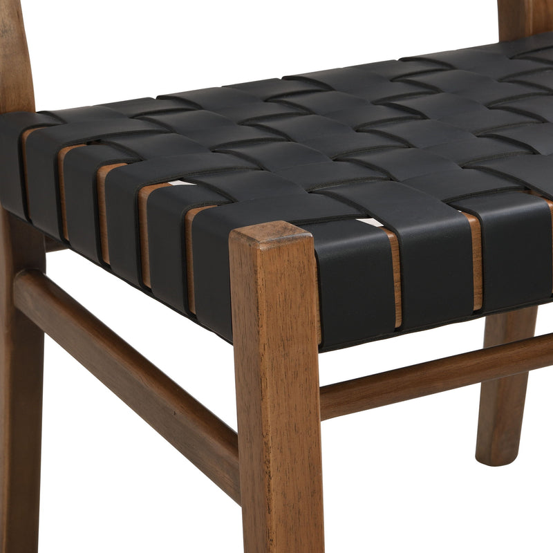 Modern style Noble House dining side chair with sleek design and upholstered seat, ideal for contemporary dining rooms.