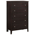 Payton - 5 Drawer - Cappuccino