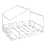 Bed House Bed Frame With Fence - R&R Furniture Gallery (Fountain Valley, CA)