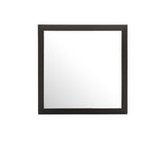 Modern design transitional wall mirror by Glory Furniture featuring a sleek frame and reflective glass surface.