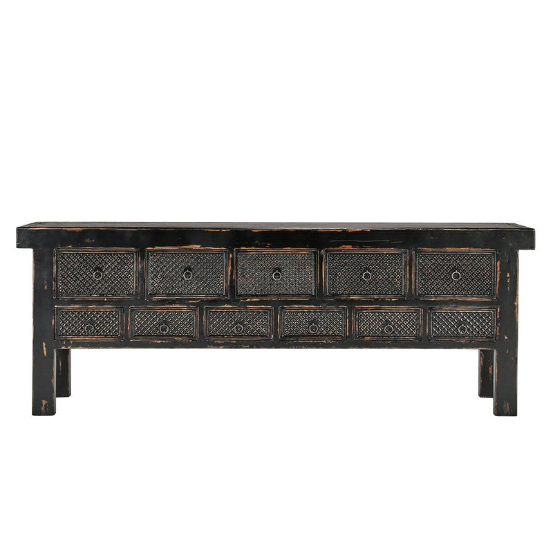 Lahey - 11 Drawer Console Table - R&R Furniture Gallery (Fountain Valley, CA)