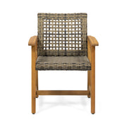 Outdoor Dining Chair Acacia Wood Frame (Set of 2) - R&R Furniture Gallery (Fountain Valley, CA)