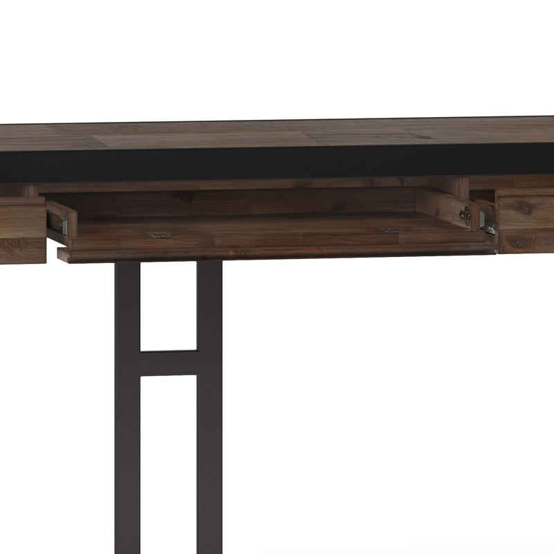 Erina - Large Desk - Rustic Natural Aged Brown - R&R Furniture Gallery (Fountain Valley, CA)